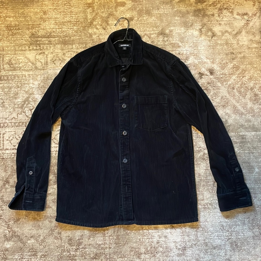 Express corduroy button down